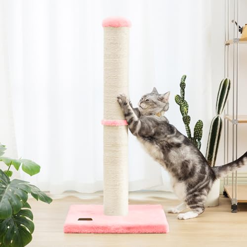 34 Inch Natural Sisal Cat Scratching Post N270