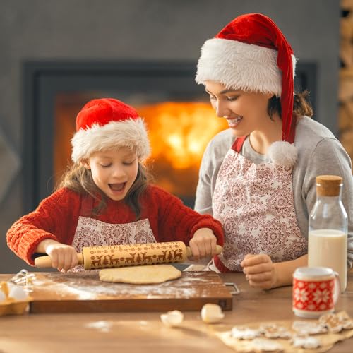 Embossed Wooden Rolling Pin P45354