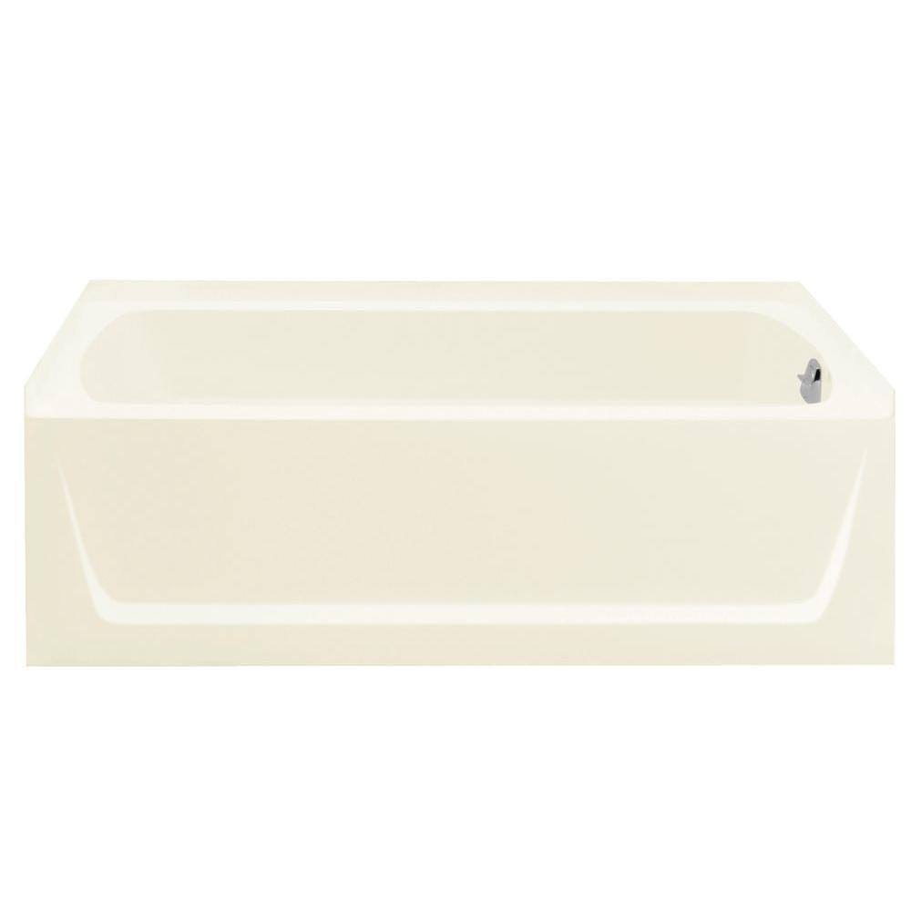 Biscuit Alcove Bathtub with Right-Hand Drain T66323
