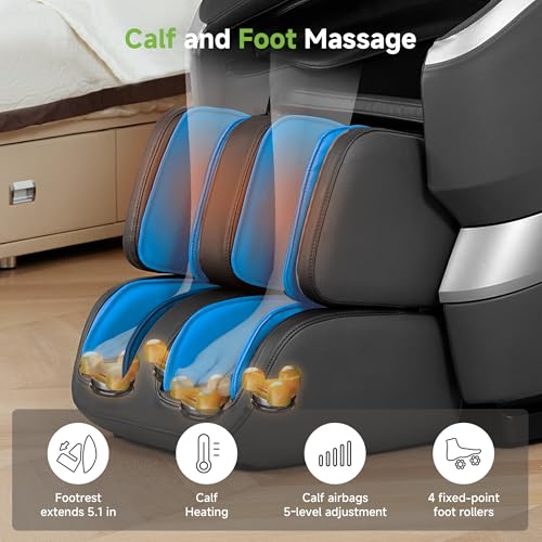 Black Full Body Zero Gravity Shiatsu Massage Recliner T93694
