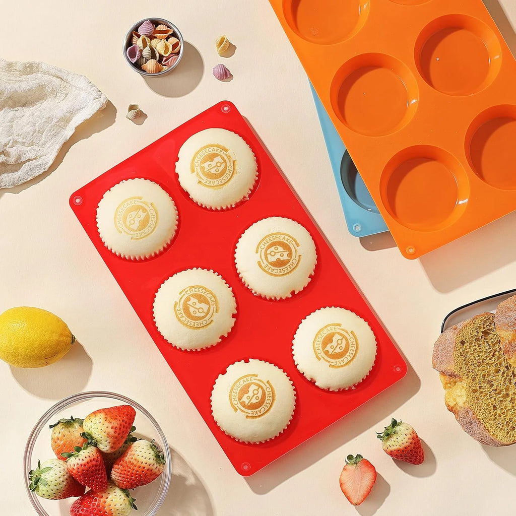 3" Round Silicone Egg Mold Pan X45378