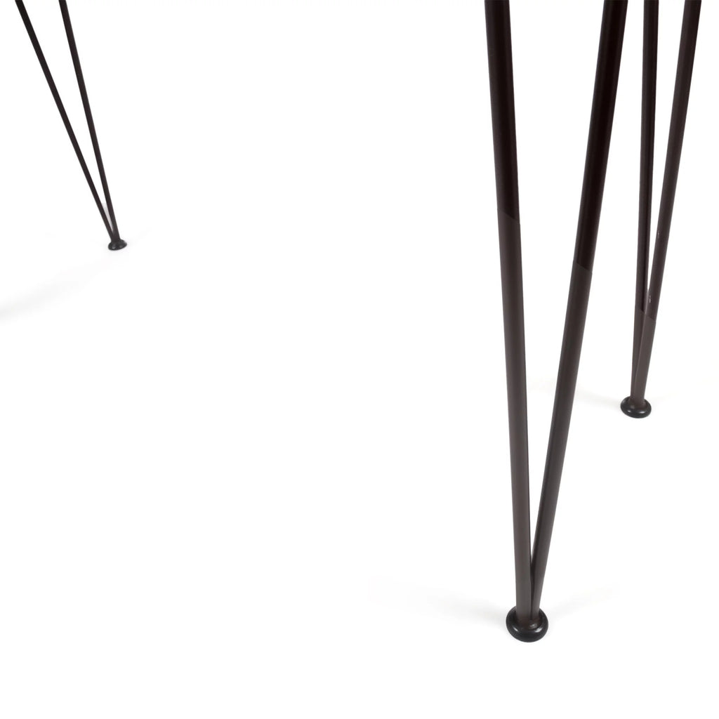 Acacia Wood Bar Set with Iron Frame L519765