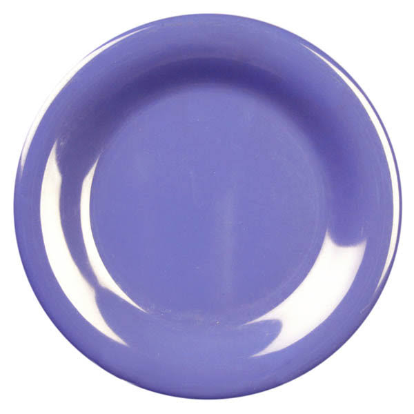 Purple 9 1/4x22 Wide Rim Plate, Melamine, Pack of 6 I686408