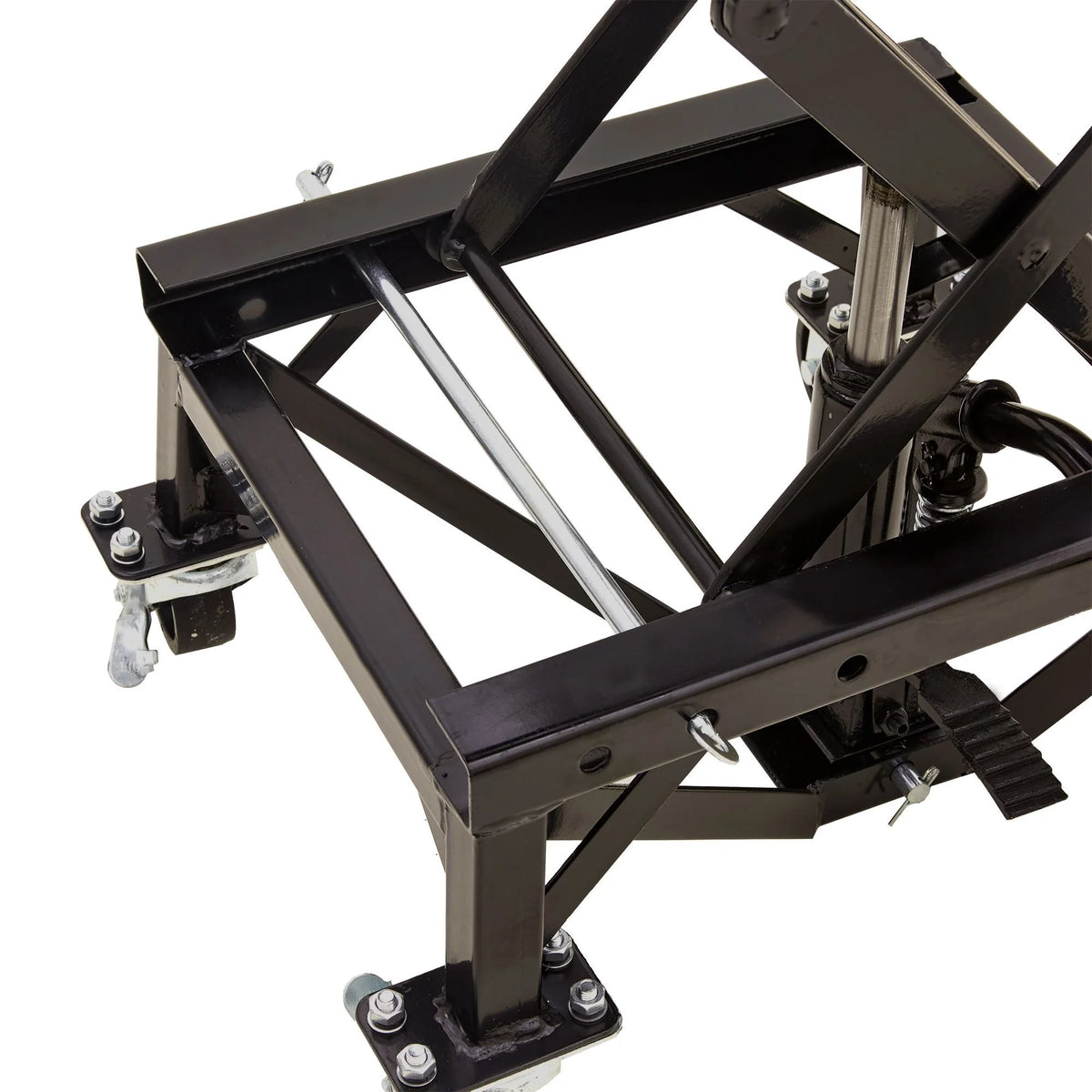 Hydraulic Motorcycle Scissor Lift with Casters Y4459