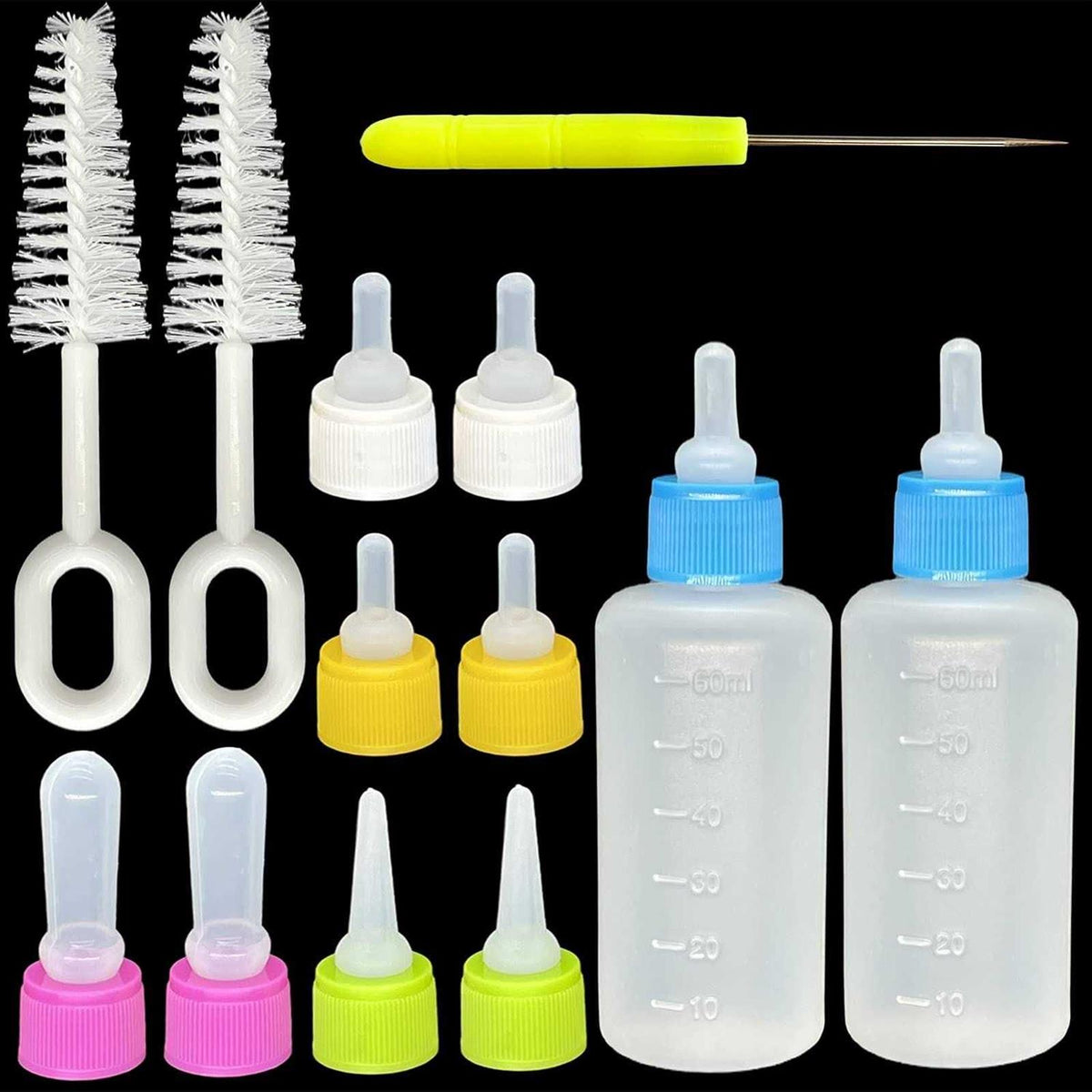 Pet Bottle Kit Squeeze Liquid Bottle Replaceable Silicone Teat D96752