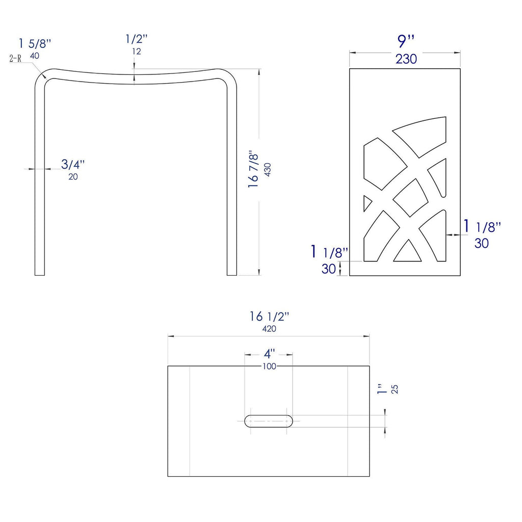 White Matte Bathroom Shower Stool J777823