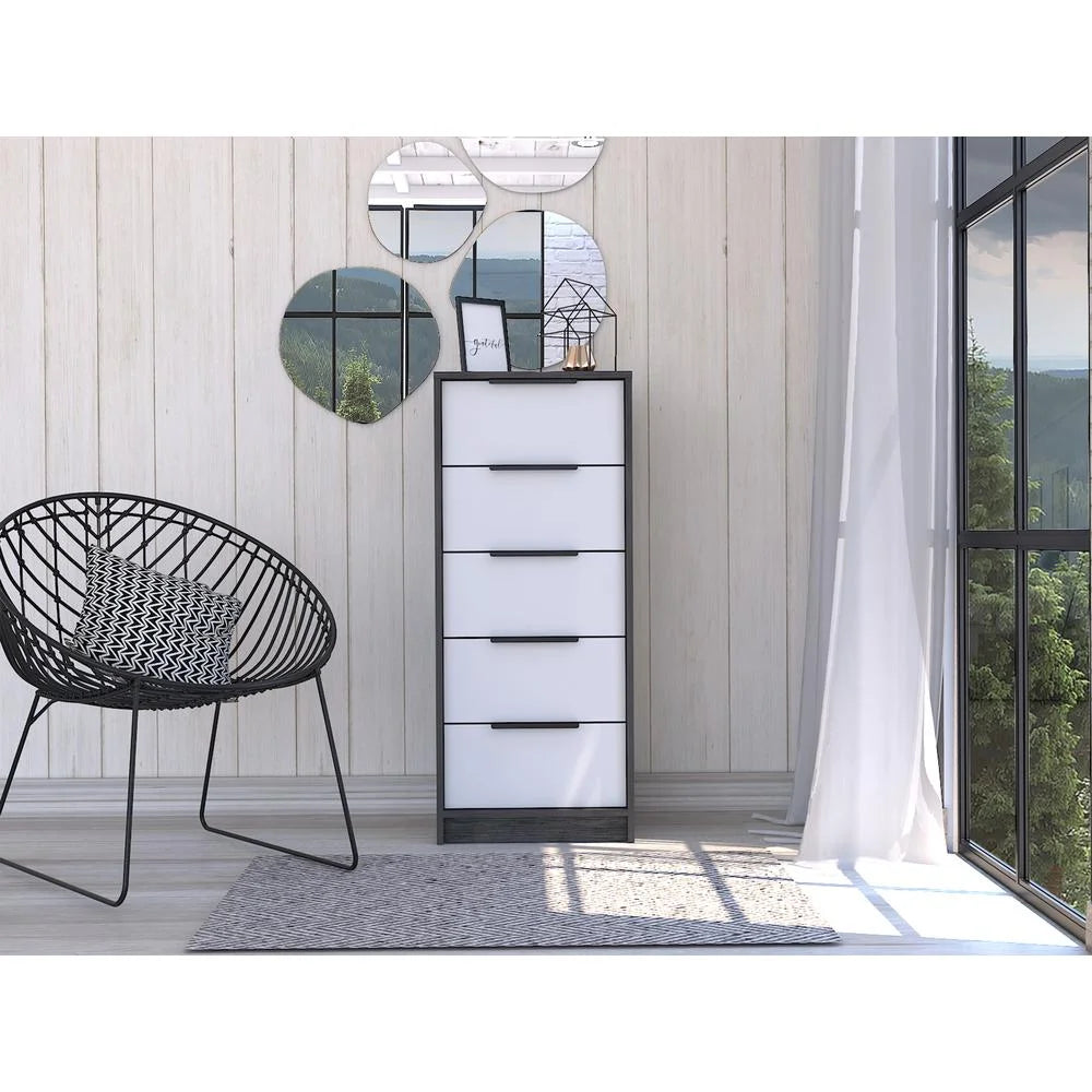 White 5 Drawer Dresser L949912