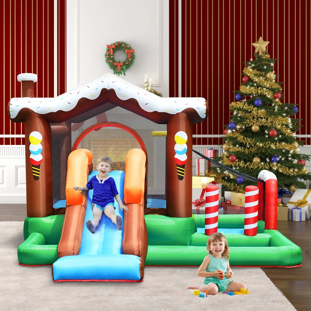 Inflatable Bouncer Snow House with 550W Blower J14201