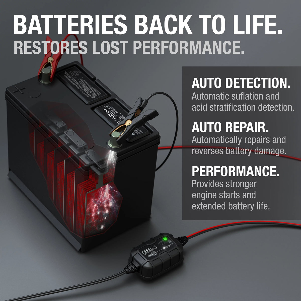 6V/12V 5A Smart Battery Charger and Maintainer K568051