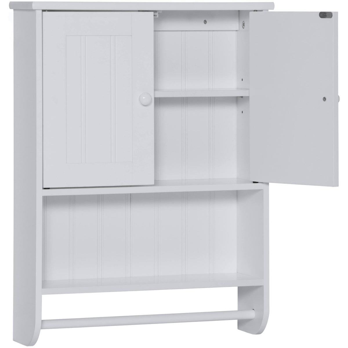 White Bathroom Wall Storage Cabinet W55211