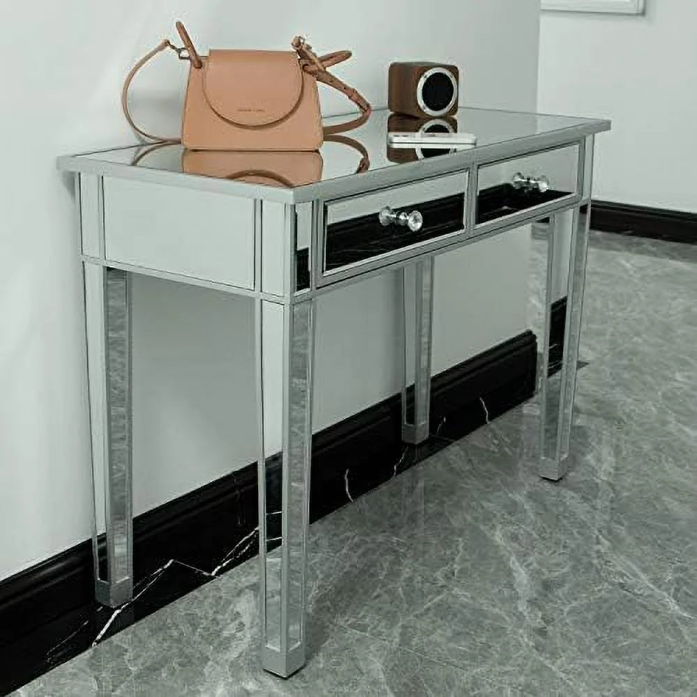 Mirrored Console Table with 2 Drawers L38114