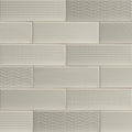 Ceramic White Textured Subway Tile P222290
