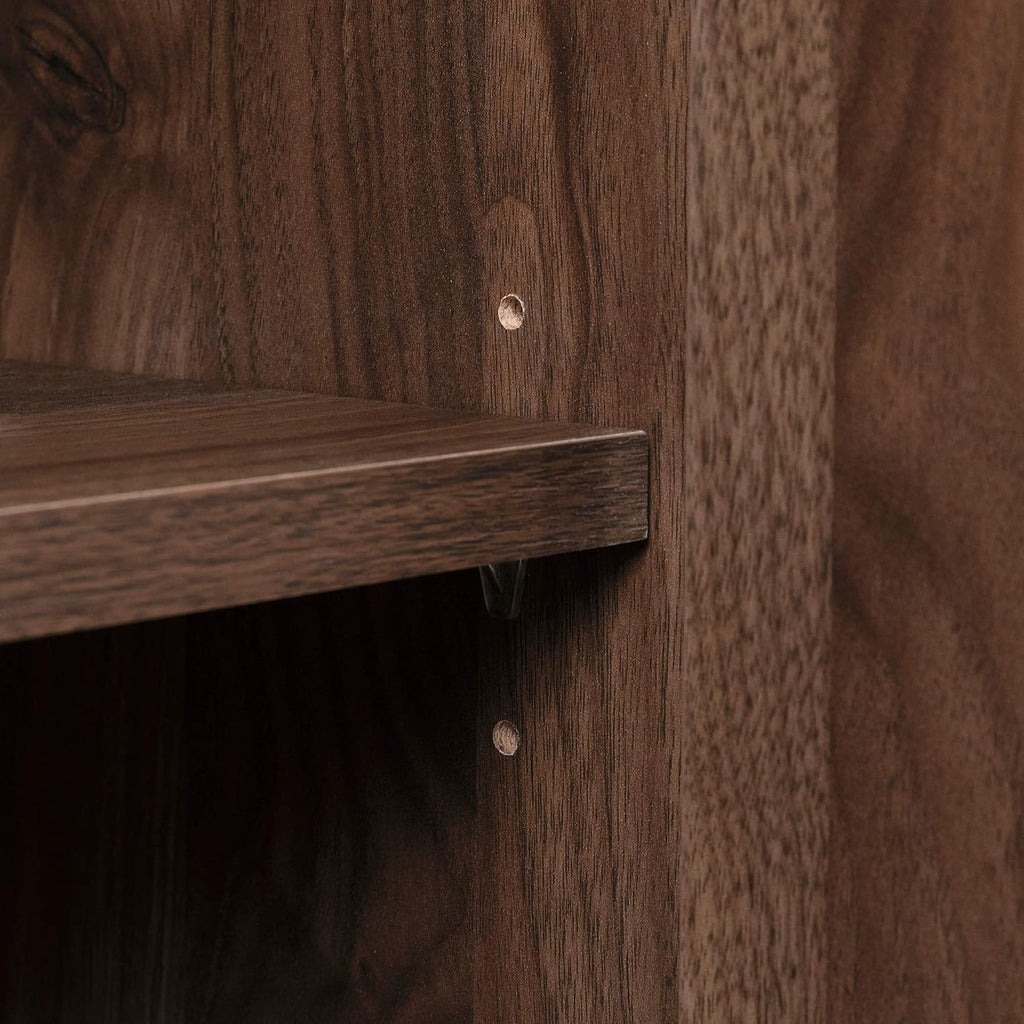 Natural Walnut and Faux Carrara Marble Buffet O242721