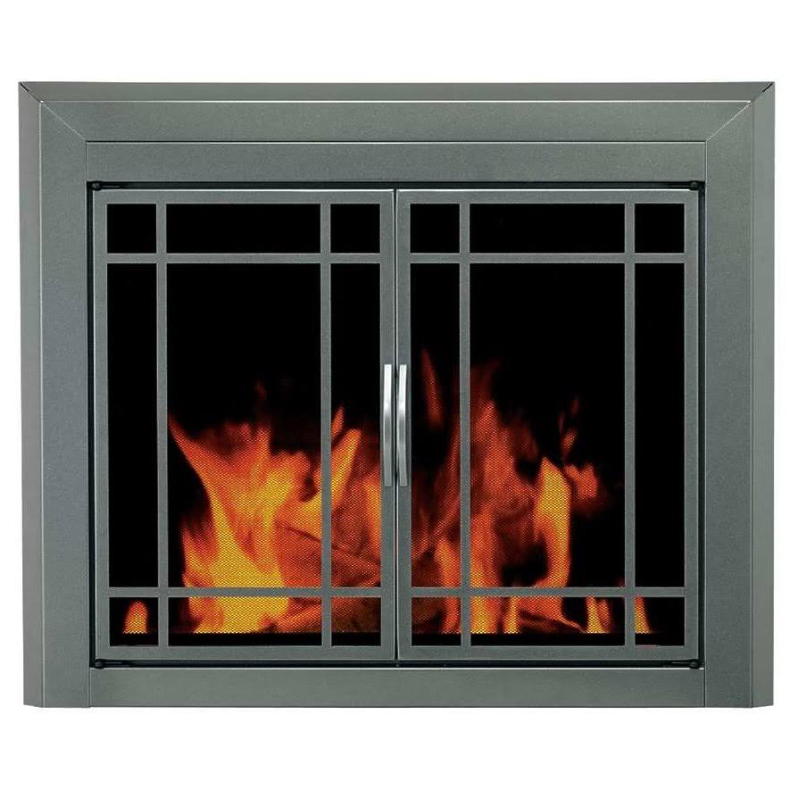 Small Glass Fireplace Doors D81114