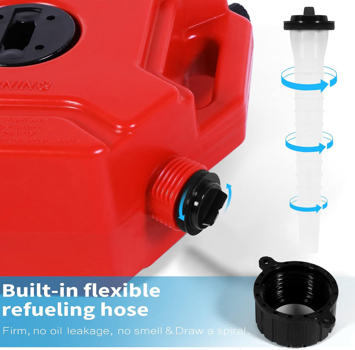 Red Poly Gas Can 5L Pack of 2 E507990