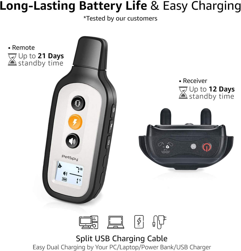 3 Dog Remote Training Collar with Vibration and Beep M51878