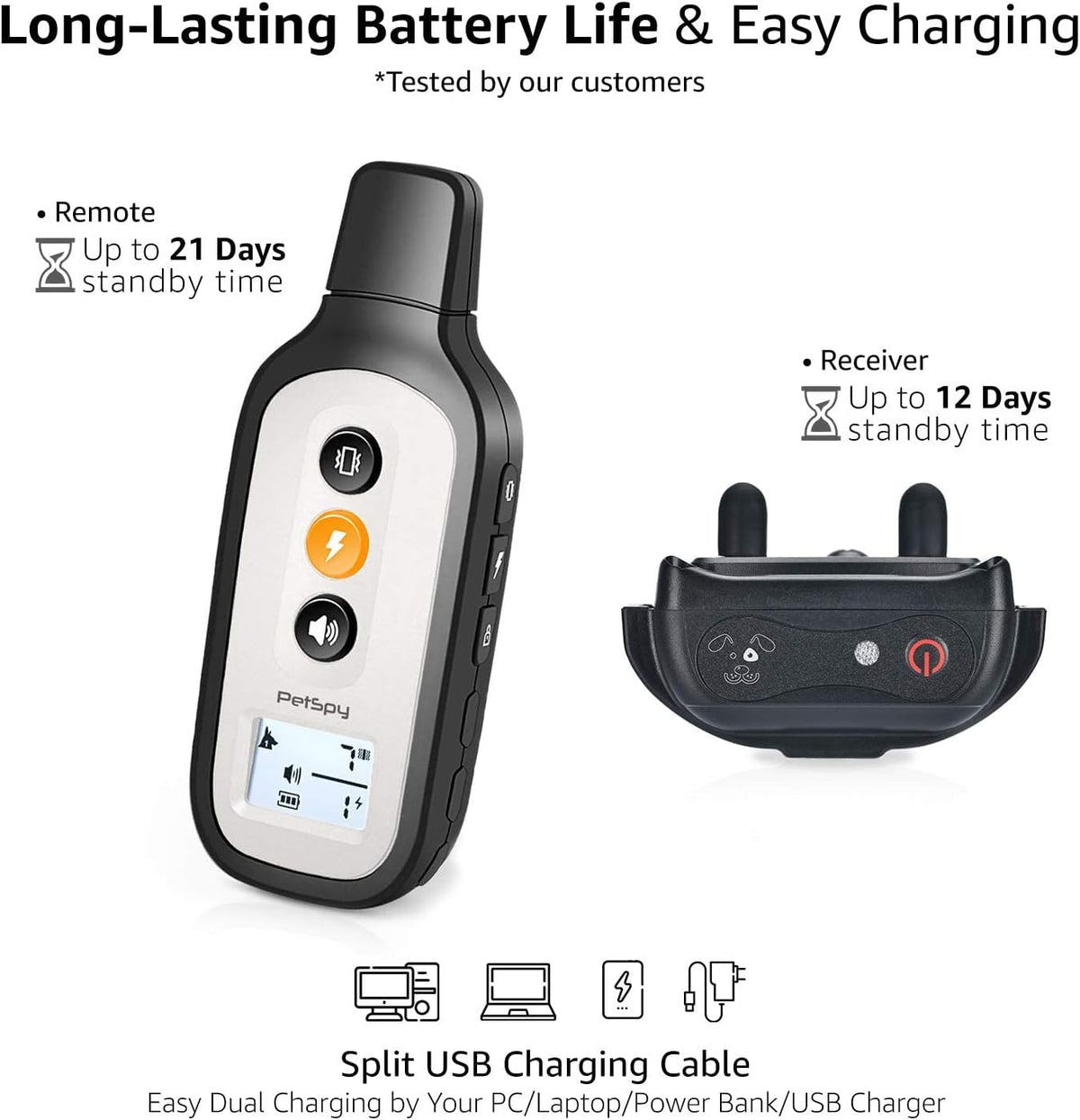 3 Dog Remote Training Collar with Vibration and Beep M51878
