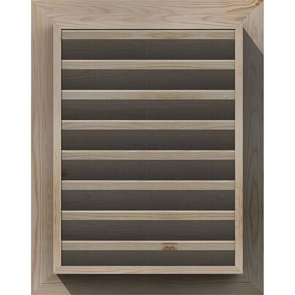 28-in W x 12-in H Unfinished Smooth Pine Gable Vent W140