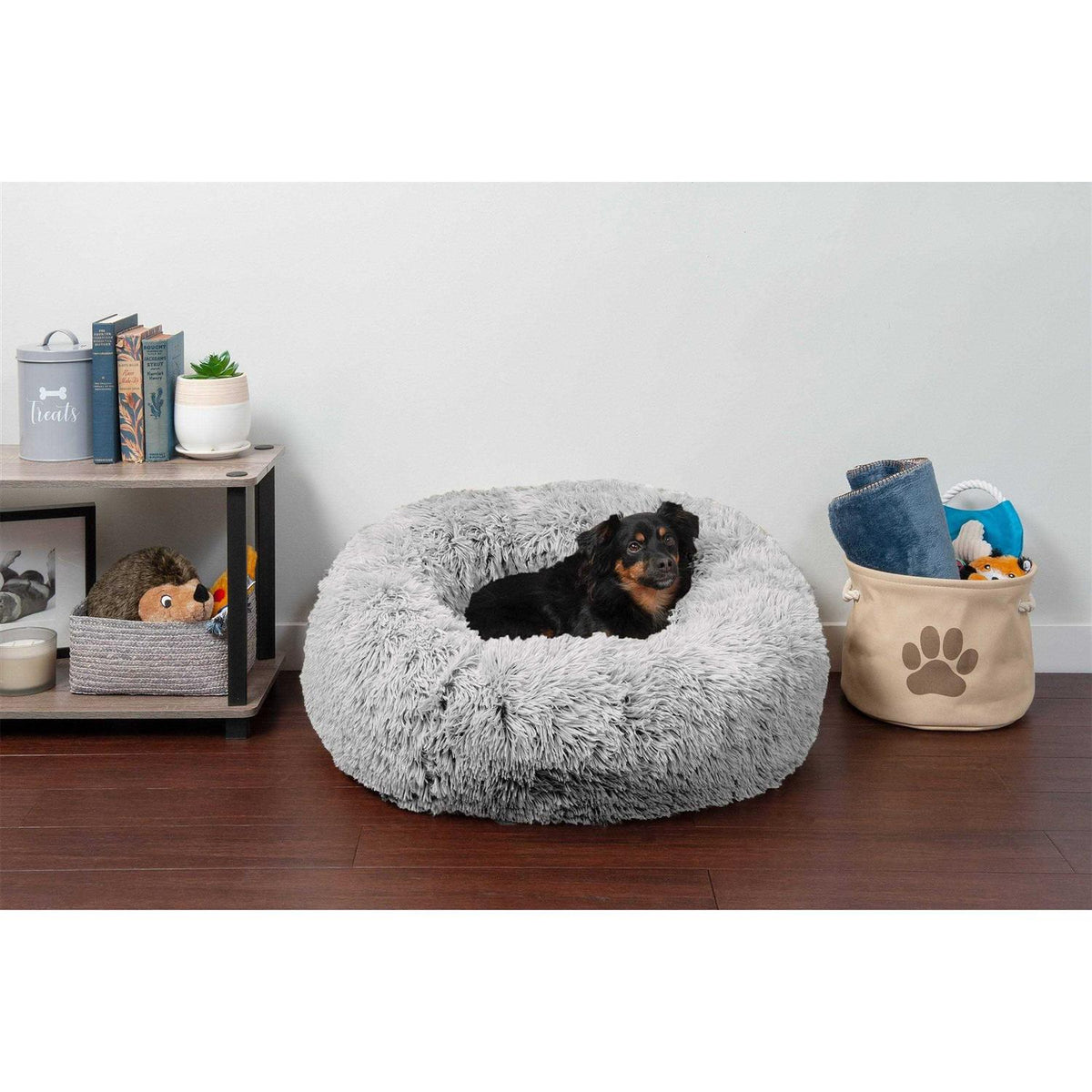 Long Fur Donut Dog Bed S185