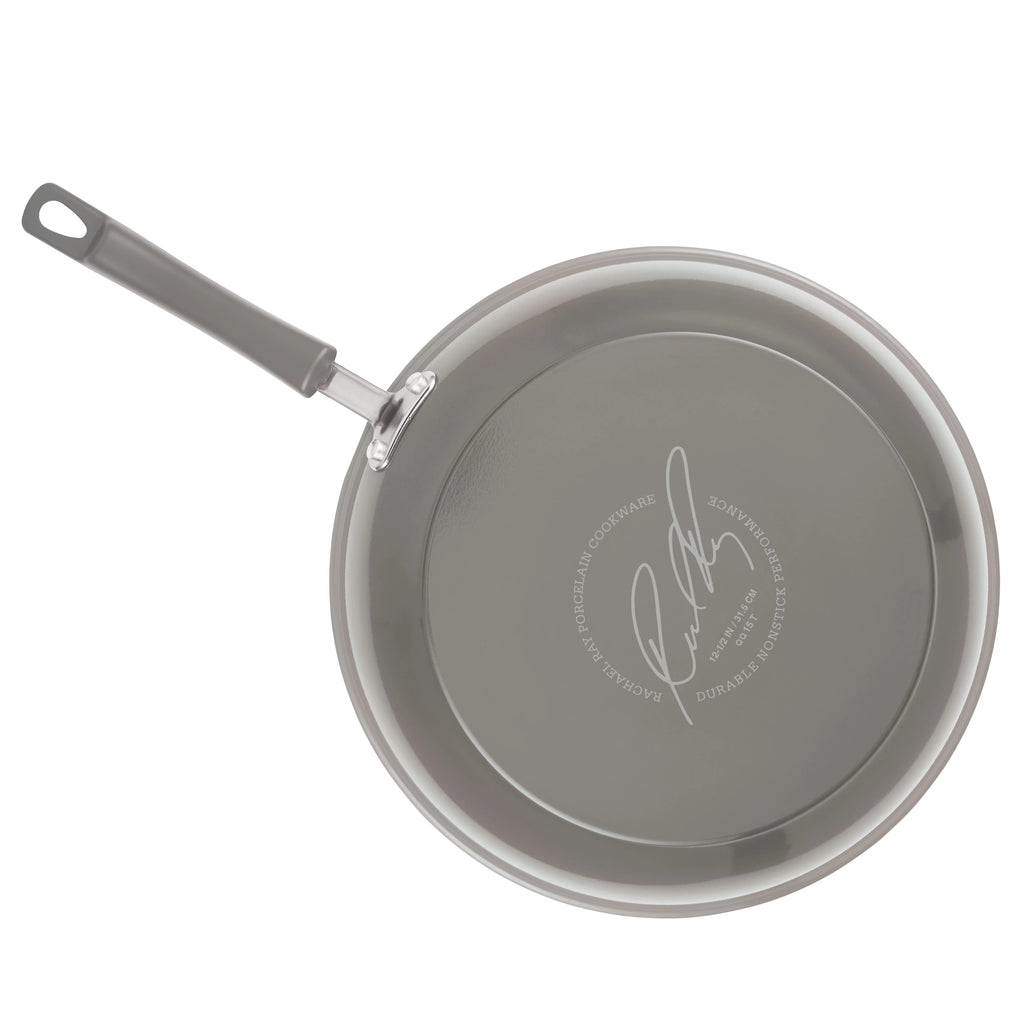12.5 inch Hard Enamel Aluminum Nonstick Skillet E319