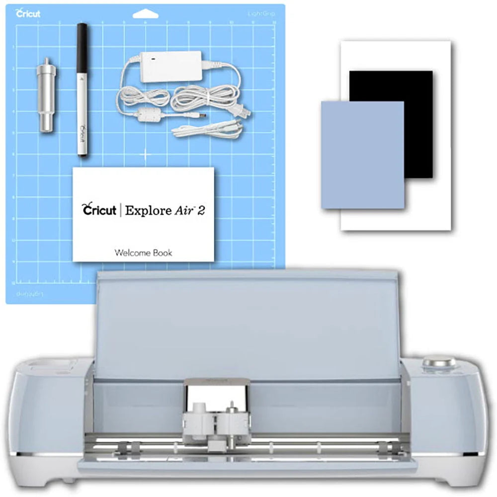 Cutting Machine with Vinyl Sampler Pack, Tool Kit, Pen Set and Cutting Mat Bundle M546