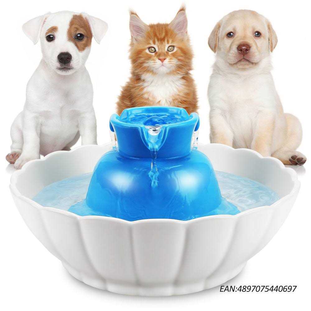 Ceramic Water Fountain for Cat & Dog D49582