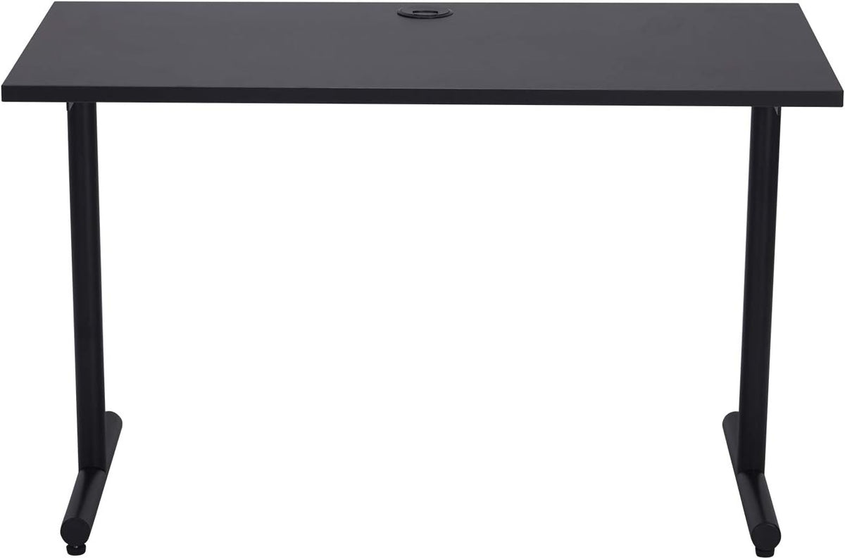 Coffee 47 Inch Computer Desk with Cable Hole M954639