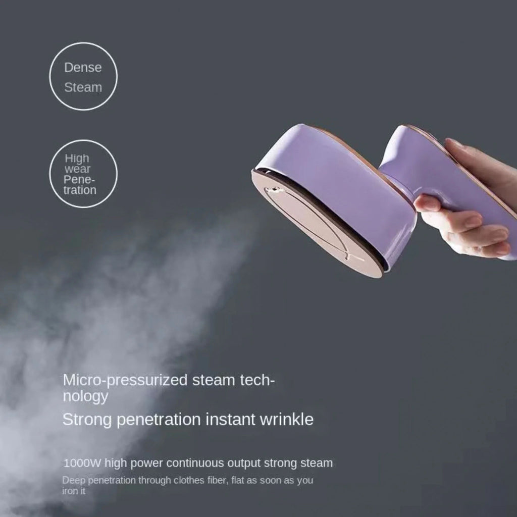 Purple Mini Handheld Travel Steamer Iron for Clothes A2015