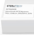 1.0 Micron Polycarbonate Membrane Filters 200 x 250 mm, 30/pk T729