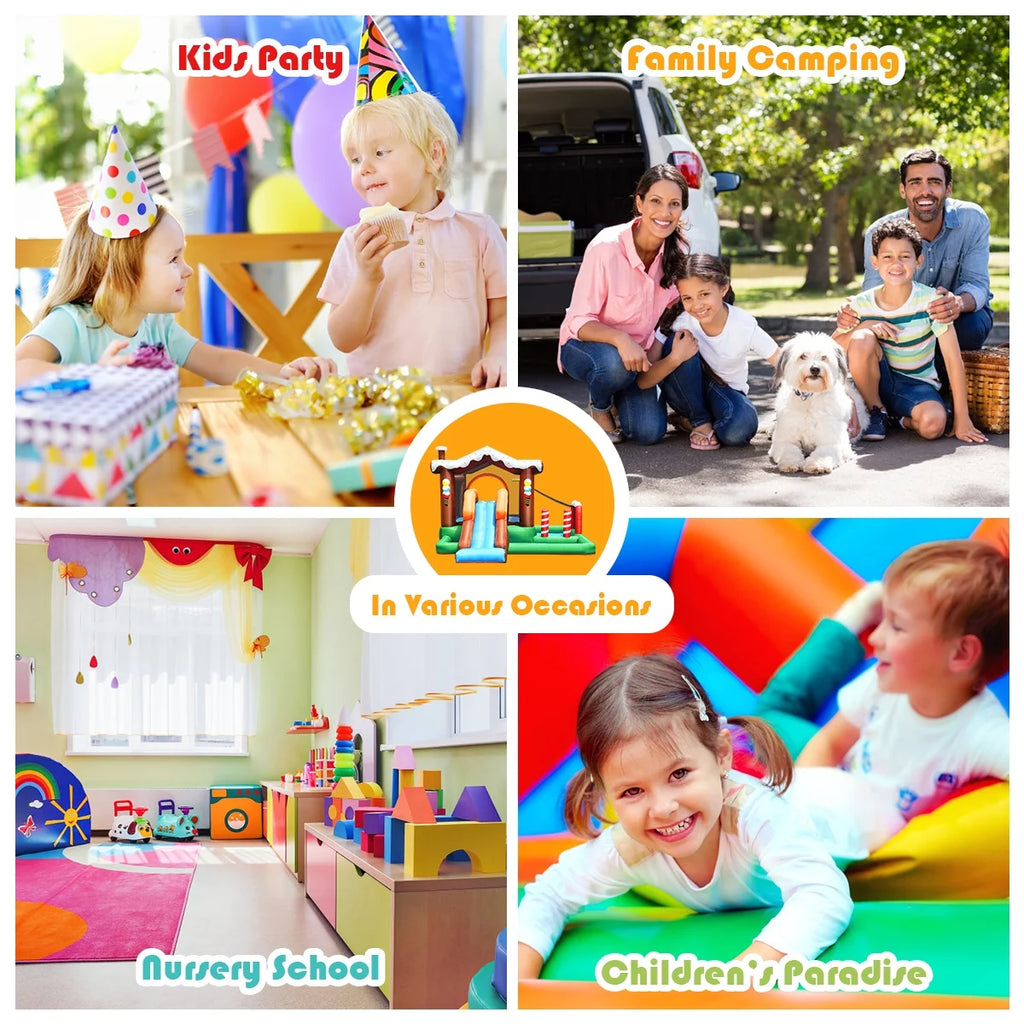 Inflatable Bouncer Snow House with 550W Blower J14201