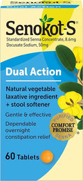 60 Tablets Natural Vegetable Laxative Plus Stool Softener Tablets B43739