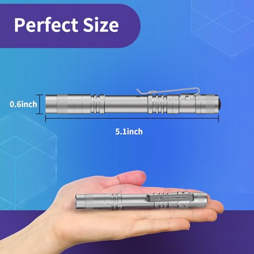 UV Black Light Flashlights, 4 Pack 395nm Mini Pen Lights with Clip, Waterproof Ultraviolet Flashlights G401054