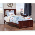 Twin Antique Walnut Bed with Footboard Q2675