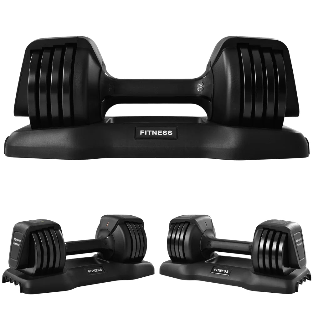 55 lb Adjustable Dumbbell with Tray S494305