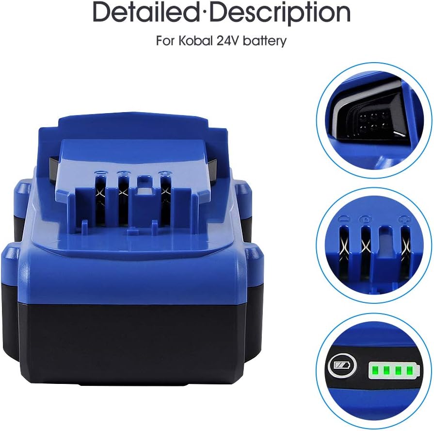 24V 5.0Ah Lithium Ion Cordless Tools Battery 2Pack M9319
