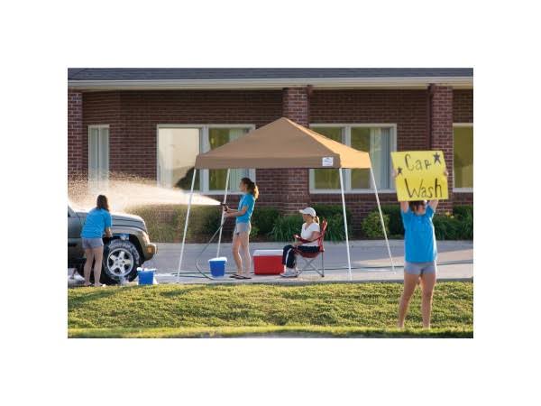 Pop Up Canopy 10 x 10 ft Slant Leg Desert Bronze R9124