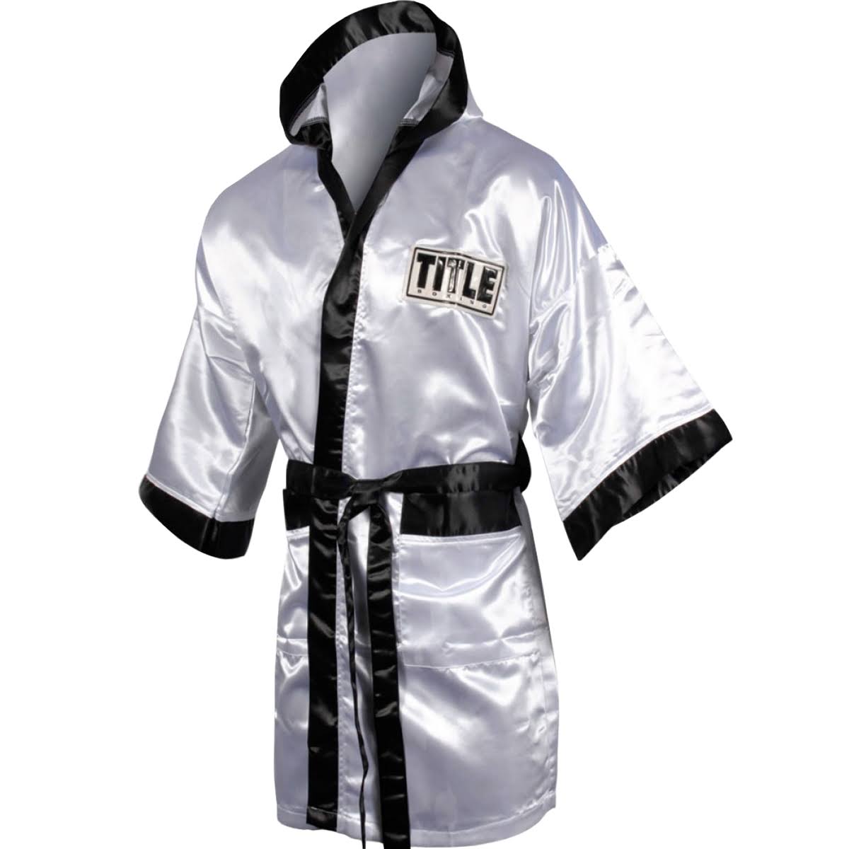 White Satin Walkout Robe P904