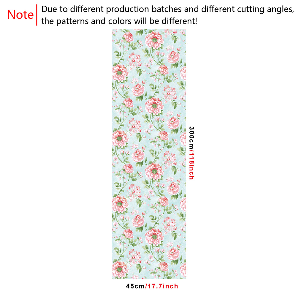 Pink Flowers And Leaves Peel And Stick Wallpaper H579883