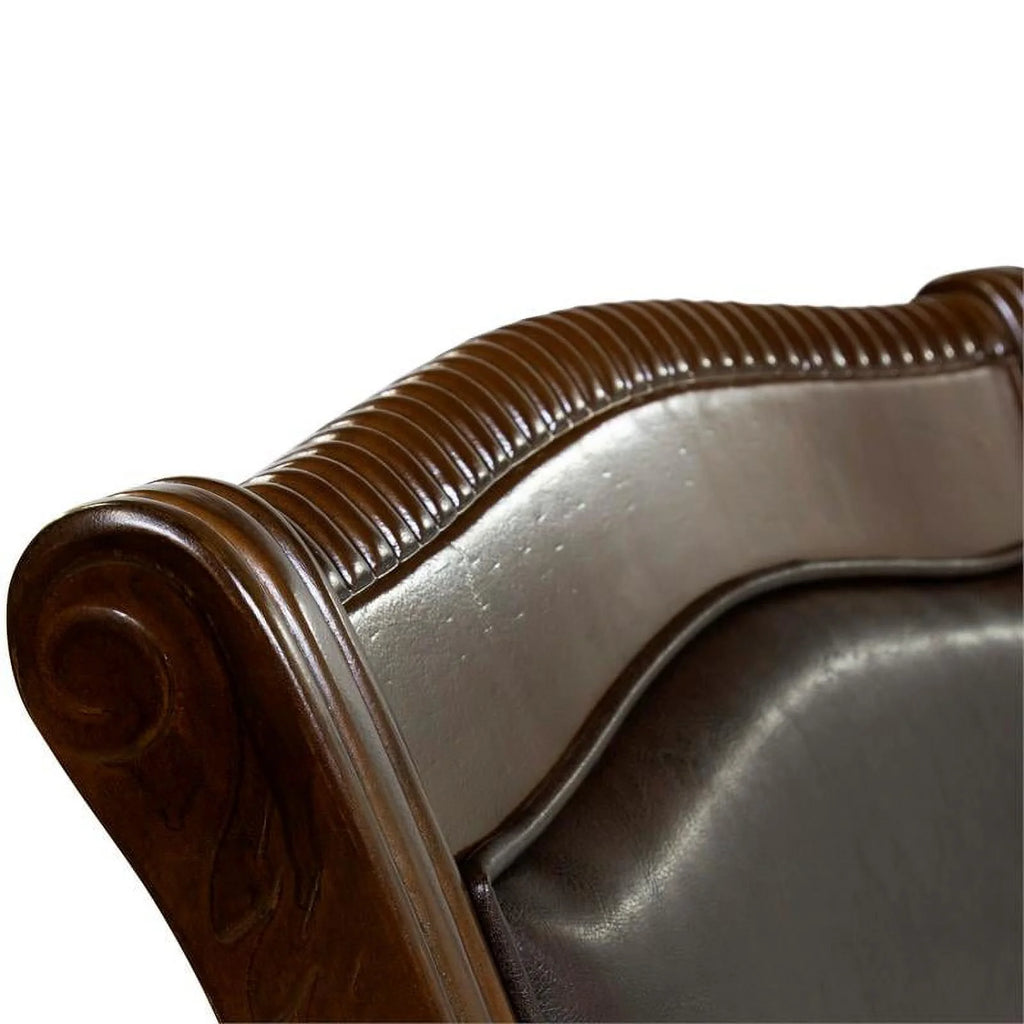Brown Cherry Wood Side Chair (Set of 2) S5283