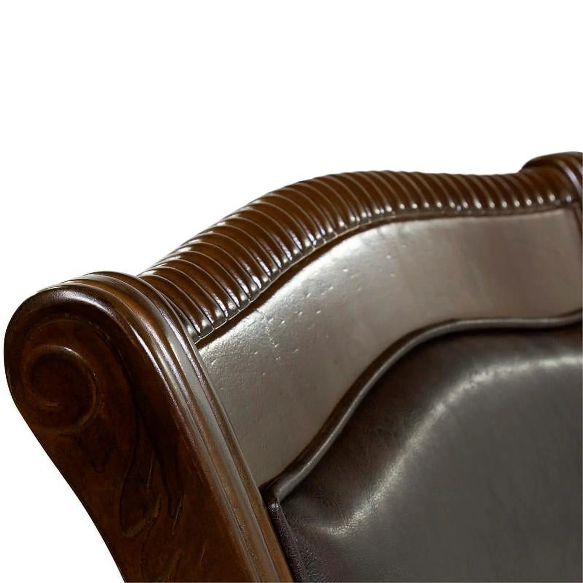 Brown Cherry Wood Side Chair (Set of 2) S5283