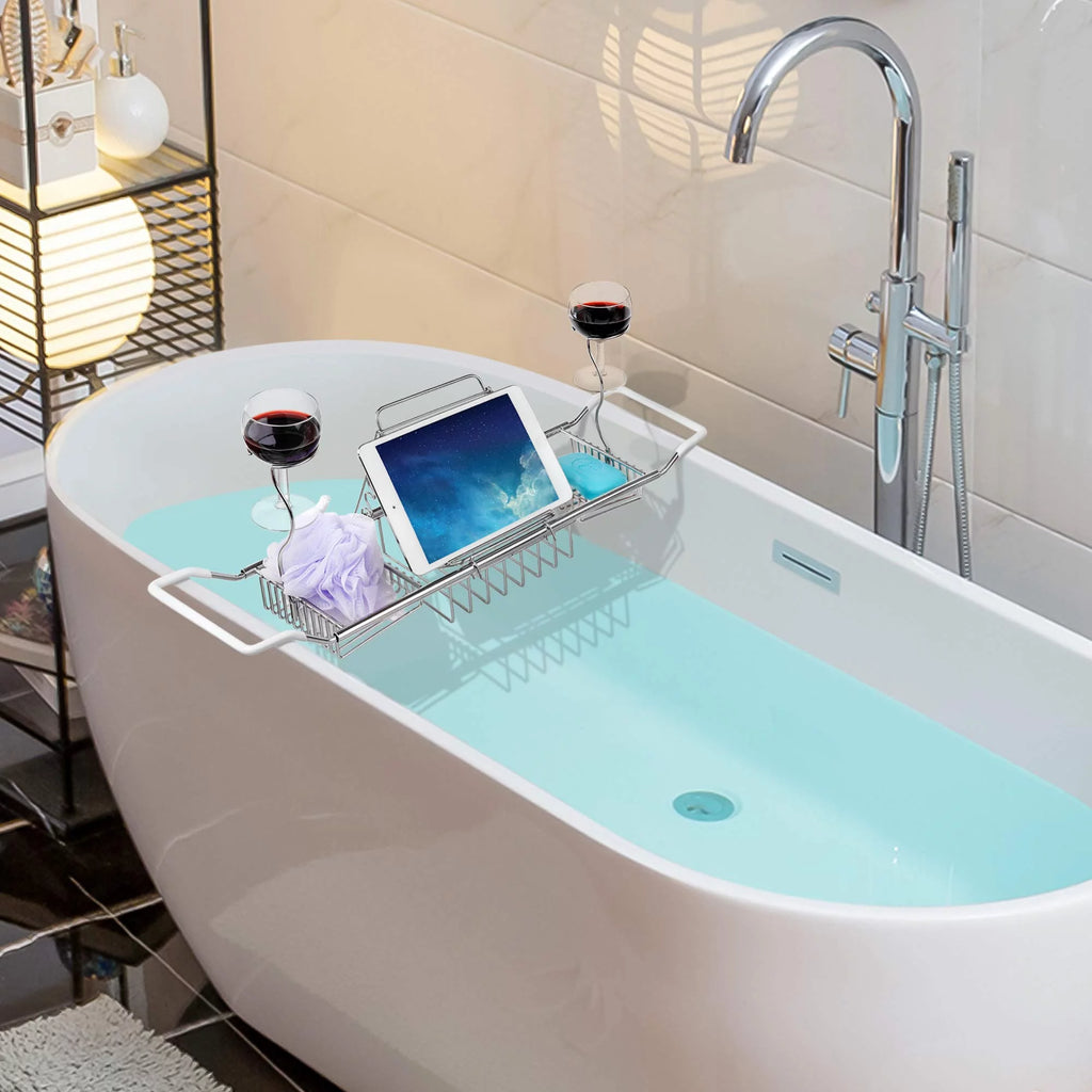 Stainless Steel Bathtub Caddy Tray with Extending Sides Z38205