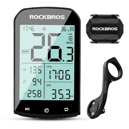 Wireless Bike Computer with Speed Cadence Sensor 2.9inch LCD Screen U44039