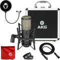 Large-Diaphragm Cardioid Condenser Microphone Bundle with XLR Cable, Pop Filter, Cable Ties and Microfiber Cloth Q548879