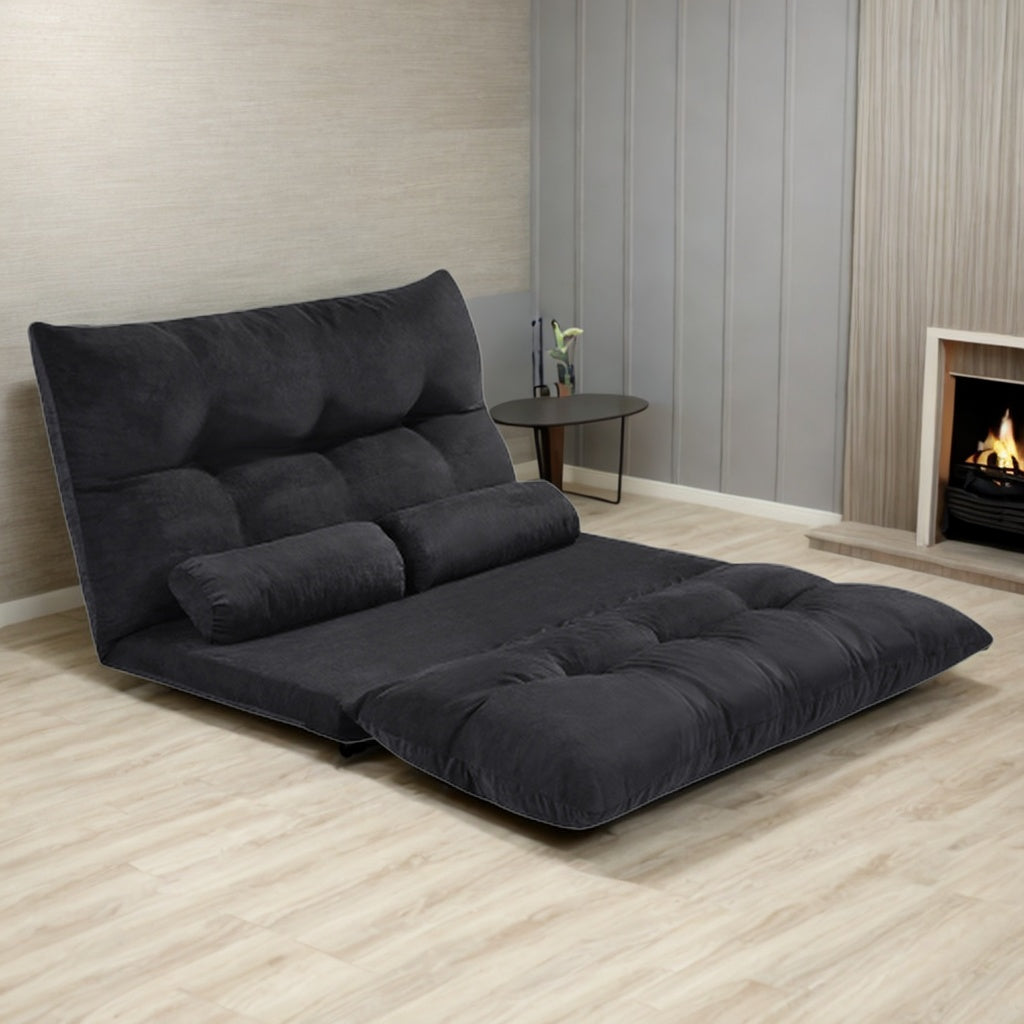 Adjustable Folding Futon Sofa Bed with Two Pillows I790