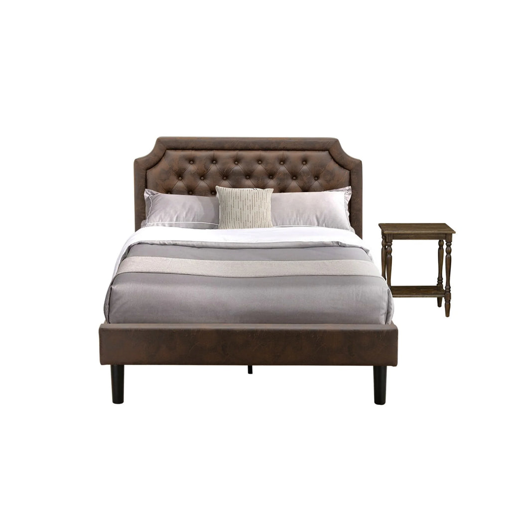 2-Piece Wood Full Bedroom Set M2412