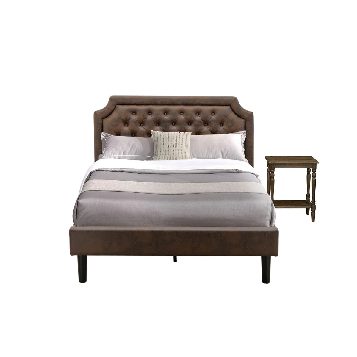 2-Piece Wood Full Bedroom Set M2412