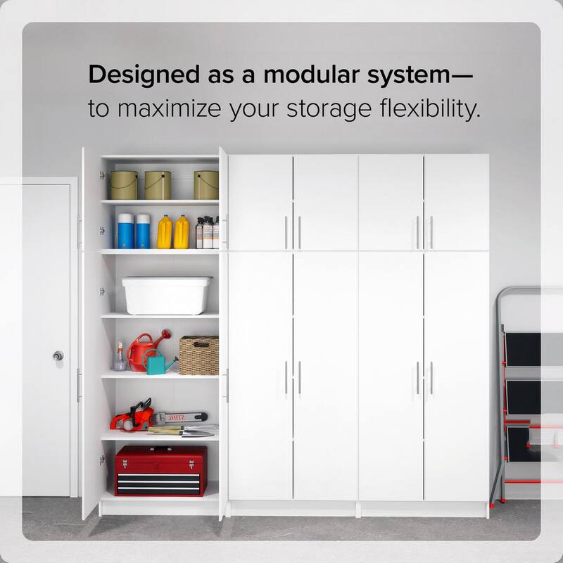 2-Shelf Engineered Wood Freestanding Wardrobe Cabinet in White P94888