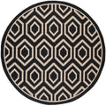 Black Beige Geometric Indoor/Outdoor Area Rug T963189