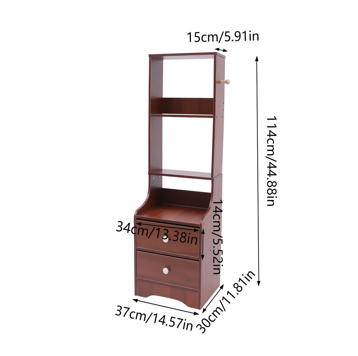 Tall Nightstand with 2 Drawers R50017