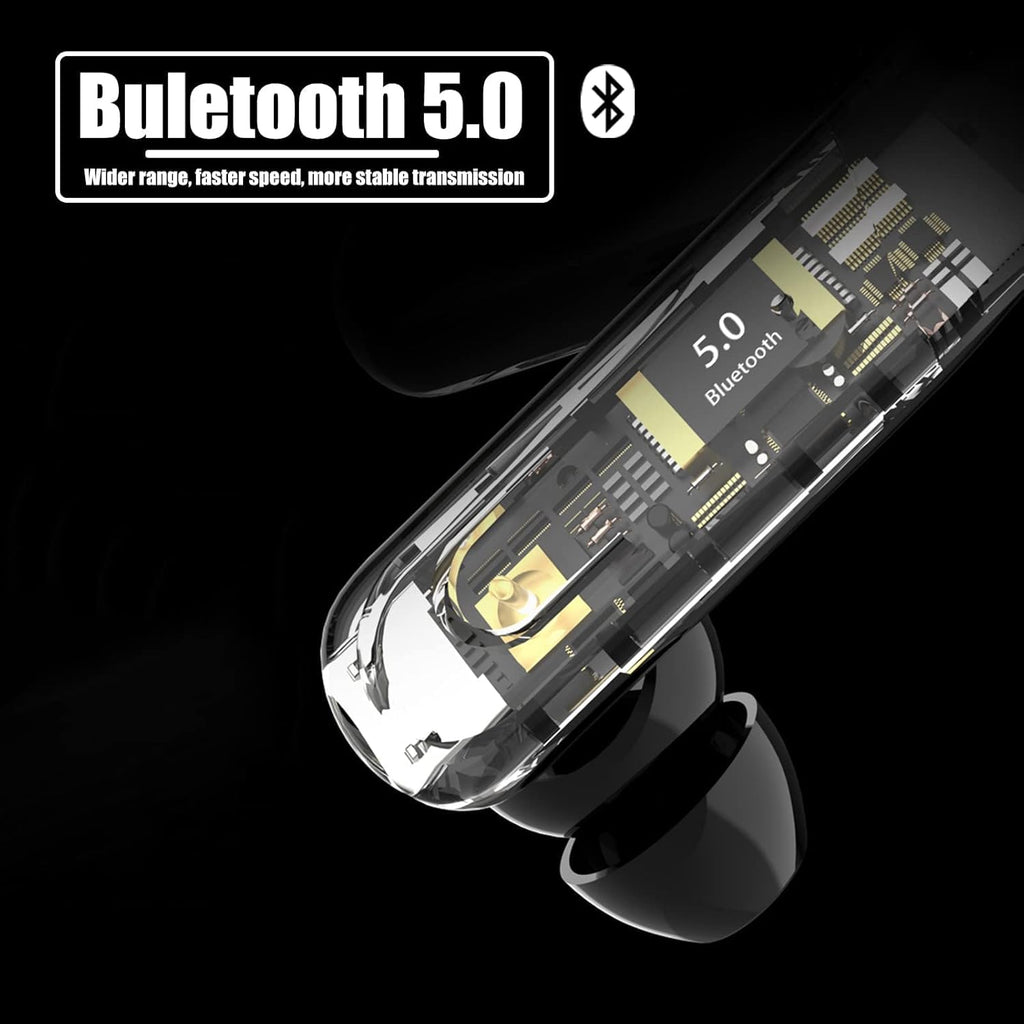 Bluetooth Headset with Mic Noise Canceling Hands-Free E958584